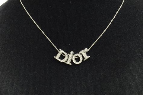 dior necklace etsy|genuine christian dior necklace.